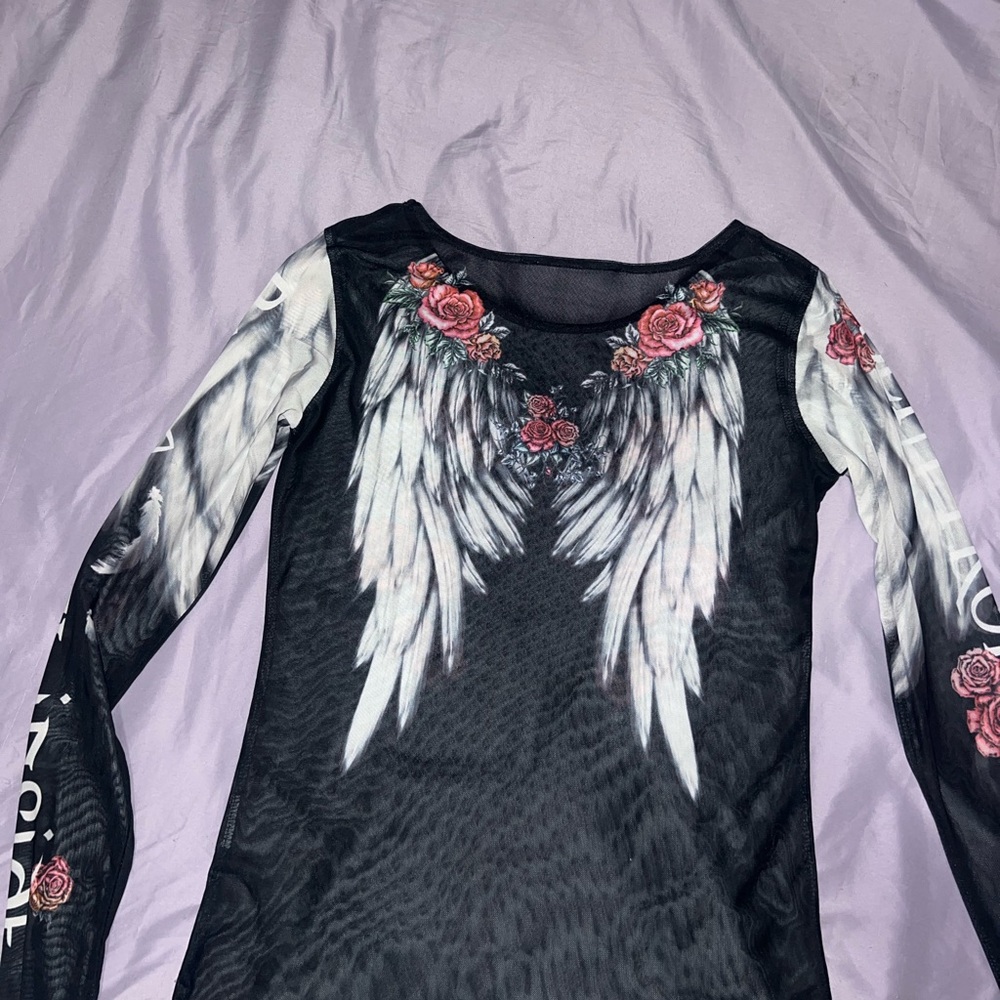 Y2k graphic long sleeve shirt